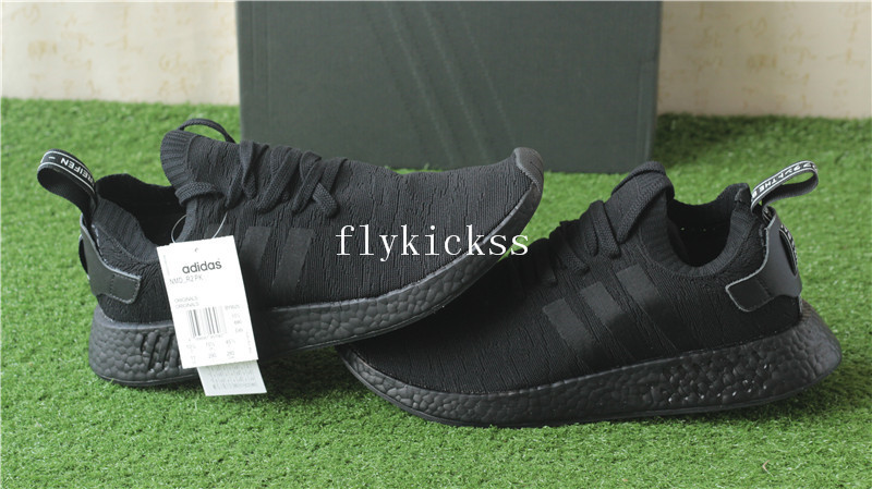 Adidas NMD R2 Triple Black Real Boost